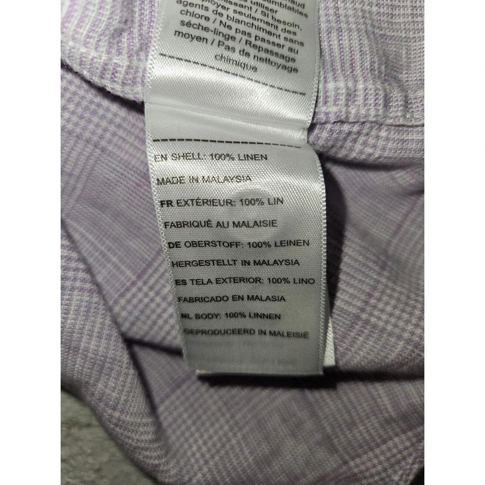UNTUCKit Button Shirt Long Sleeve Men's XL Slim Fit 100% Linen Wrinkle Resistant - Picture 8 of 8